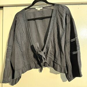 American eagle front tie shirt